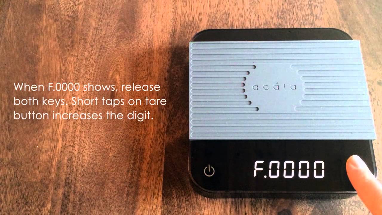 Acaia Scale: Updating Your Firmware