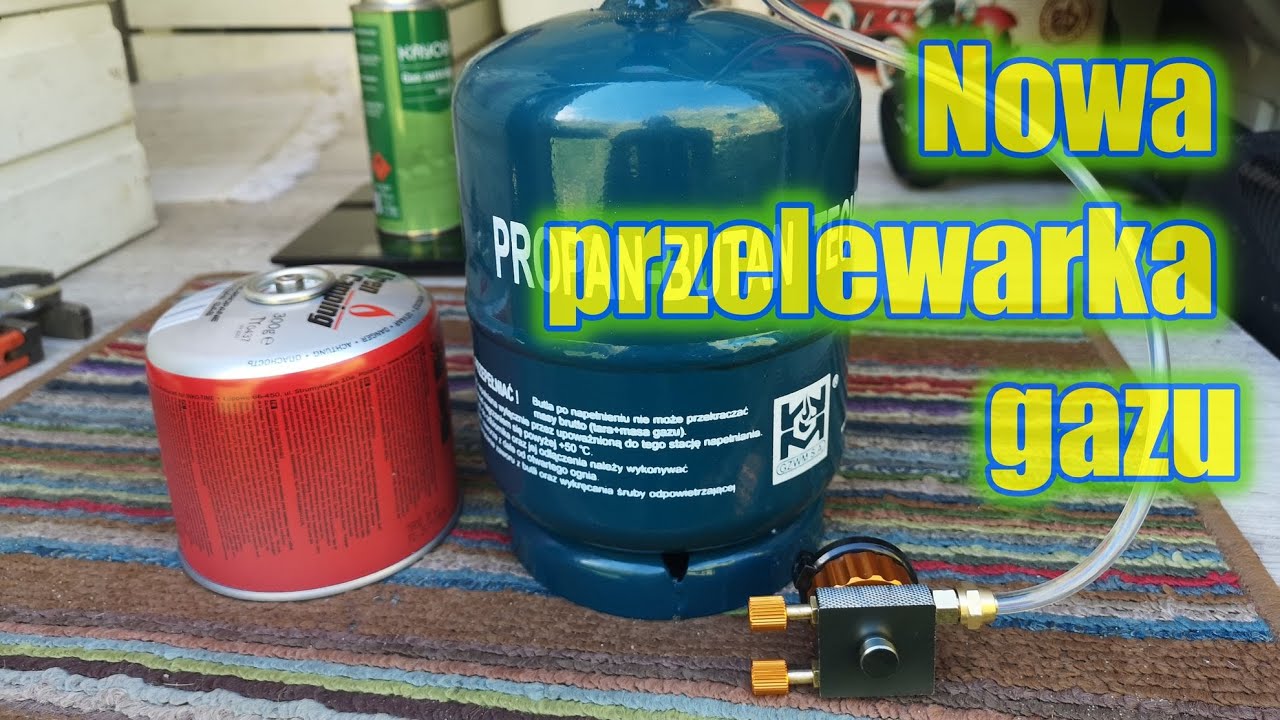 Przelewanie gazu do kartuszy - nowy szlauch /445