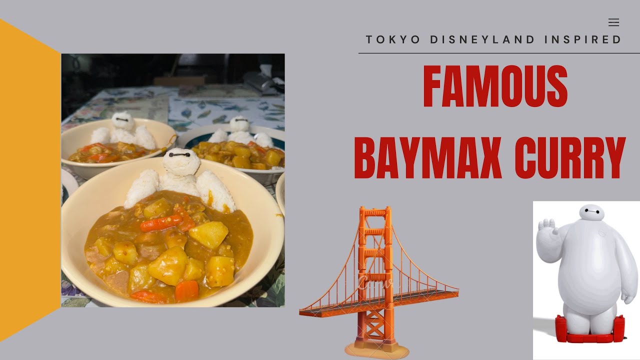 HOW TO MAKE HOMEMADE BAYMAX CURRY! FROM TOKYO DISNEYLAND