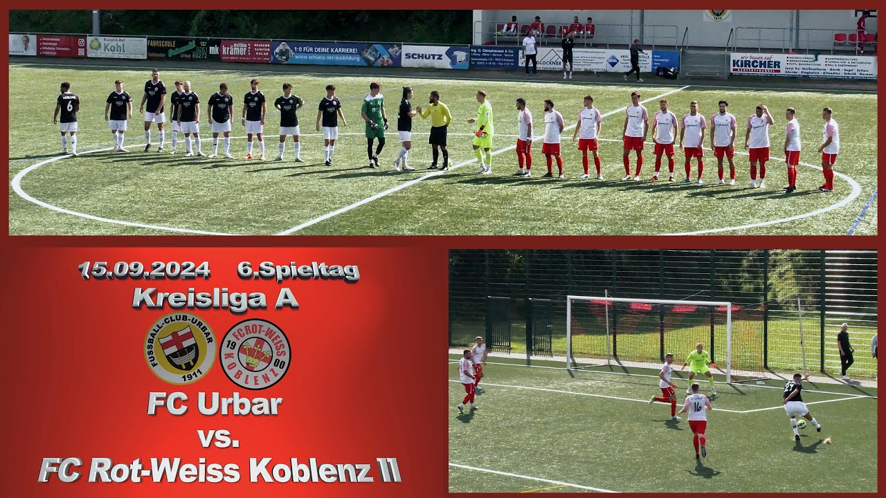 Kreisliga A: FC Urbar vs. FC Rot-Weiss Koblenz II