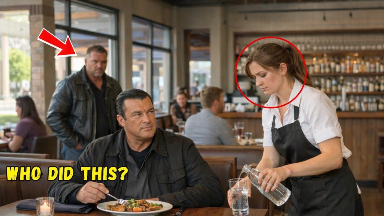“Who Did This?” Steven Seagal Noticed the Waitress’s Bruises — What He Did Next Shocked Everyone...