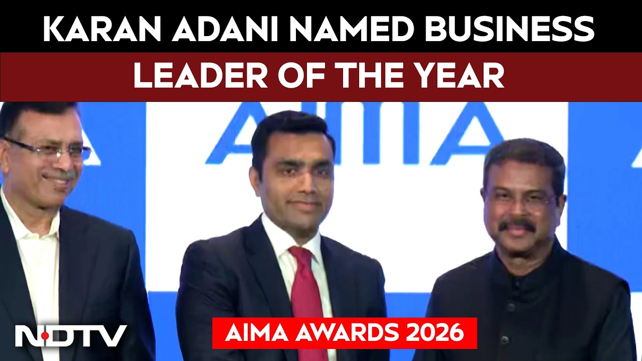 Karan Adani Named Business Leader Of The Year At 2026 AIMA Awards