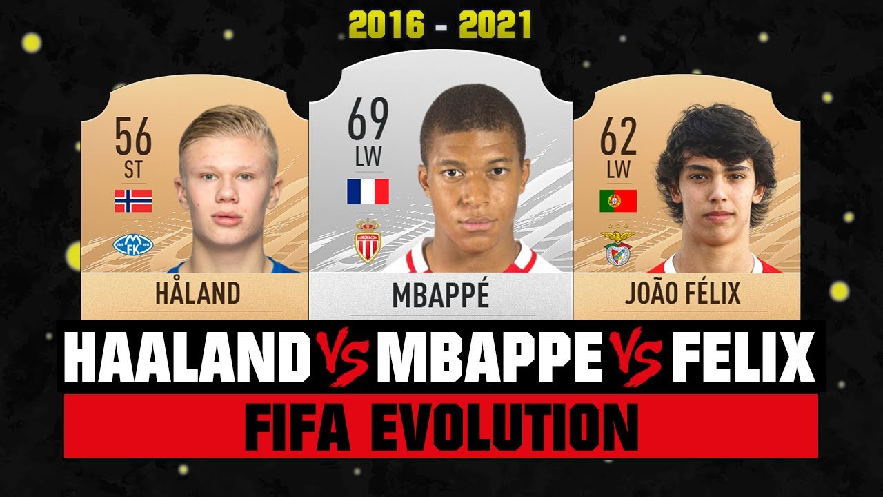 Haaland VS Mbappe VS Joao Felix FIFA EVOLUTION! 😱🔥 FIFA 16 - FIFA 21