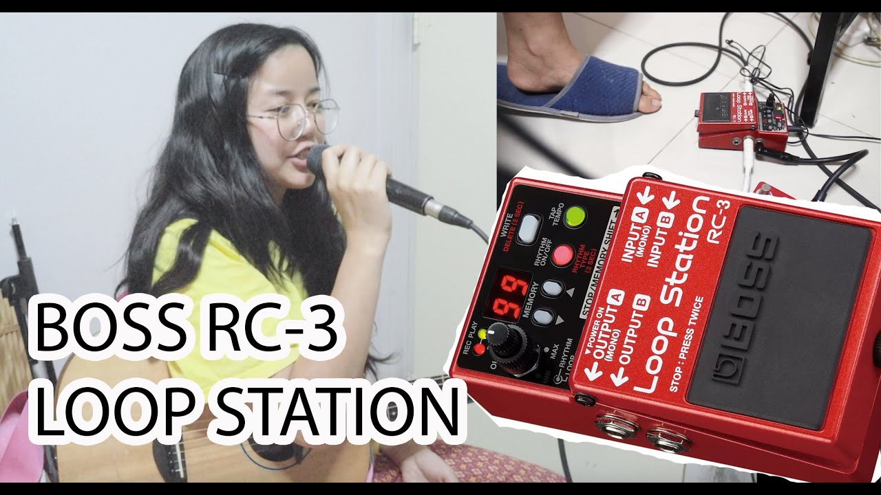 รีวิวของเล่นสำหรับกีตาร์โฟล์คเดี่ยว BOSS Loop Station RC-3 | Pimploy’s Vlog