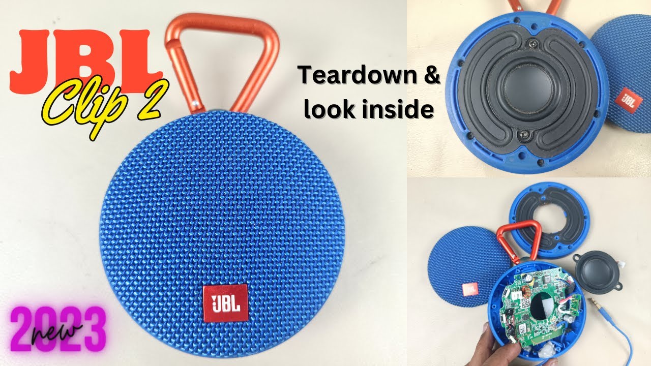 Teardown & look inside the JBL Clip 2 Bluetooth speaker | How to disassemble | how to teardown