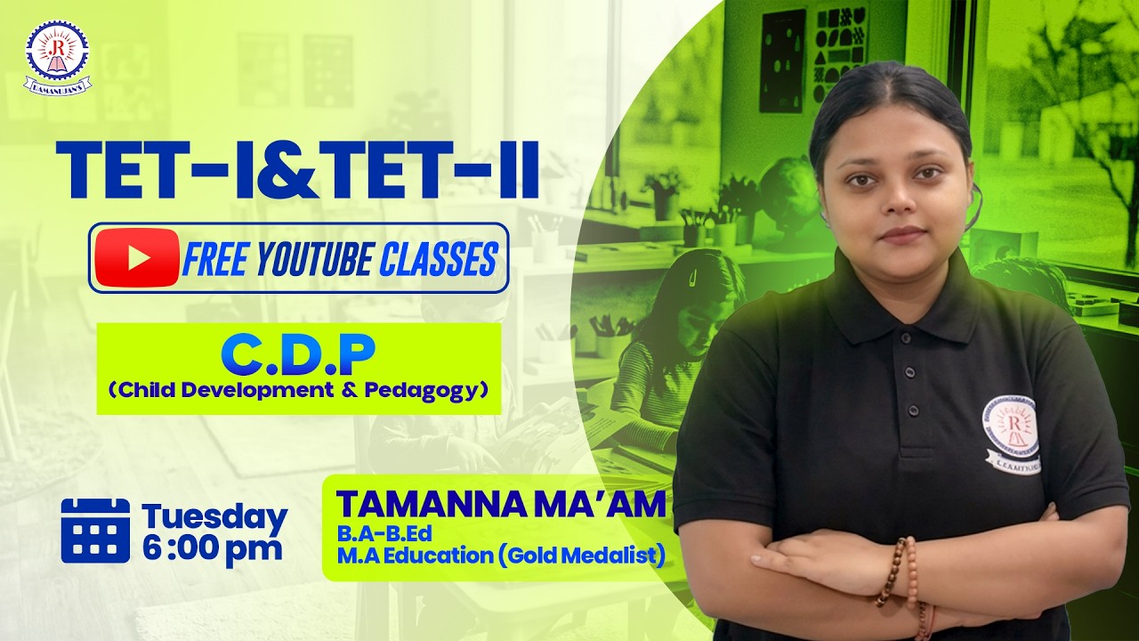 TET-I & II | CDP | Language & Thought - Mcqs Session | By Tamanna Ma'am | Ramanujan's Institute |