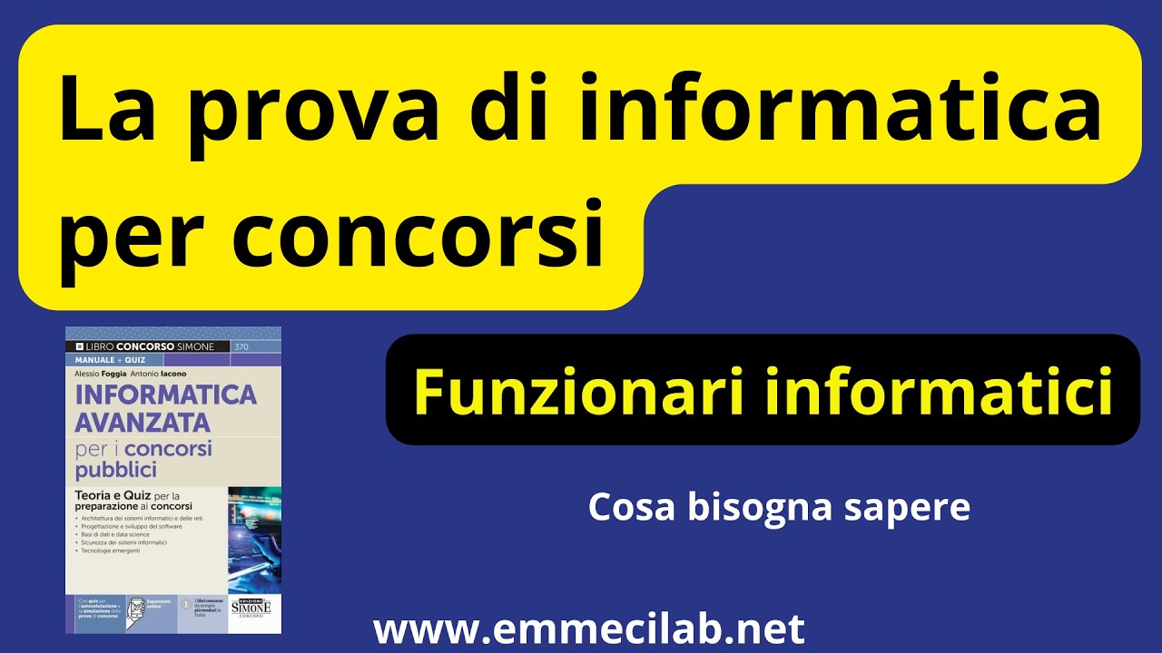 INFORMATICA AVANZATA PER CONCORSI