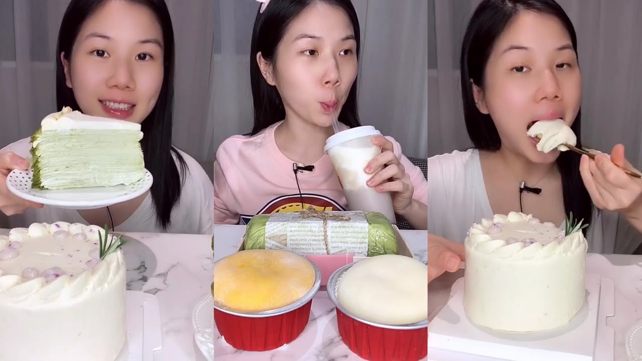 [ASMR] Dessert Mukbang Eating Creamy Cake | Mukbang Eating Show💗🍰🧁