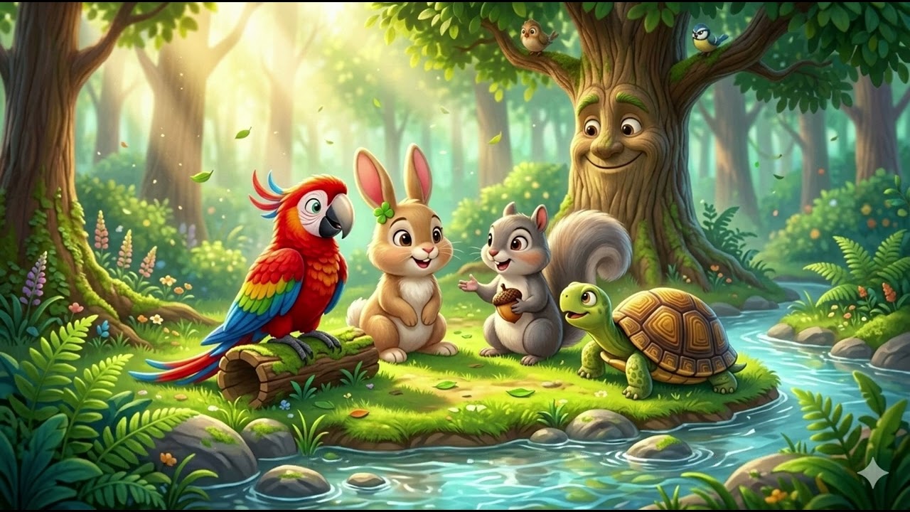 Story Time for Kids | The Magical Forest Friends 🌳🐰 | Educational Bedtime Story