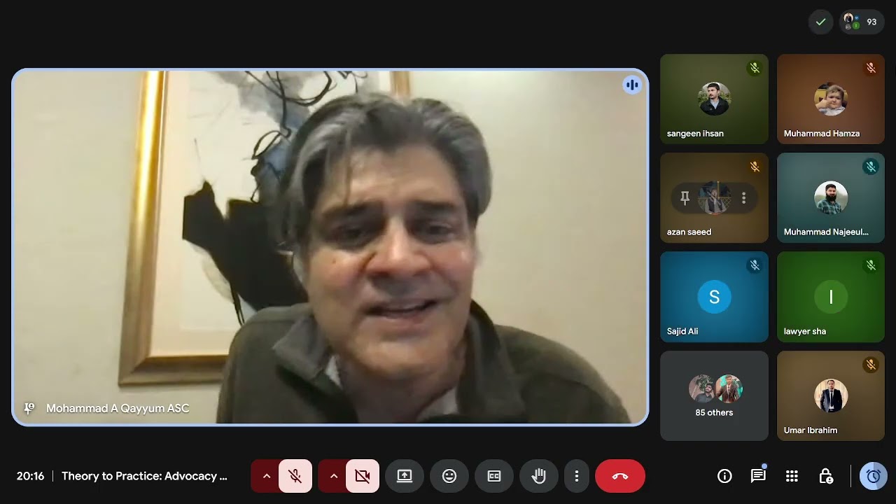 Live discussion on the Art of Advocacy online with ADL Association for Development and Law.