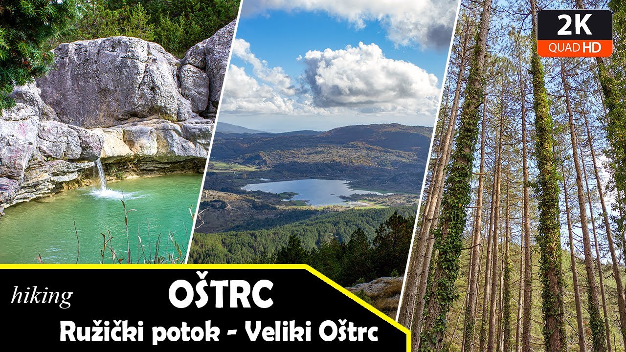 Oštrc, Ružički potok - Veliki Oštrc (1299mnv)