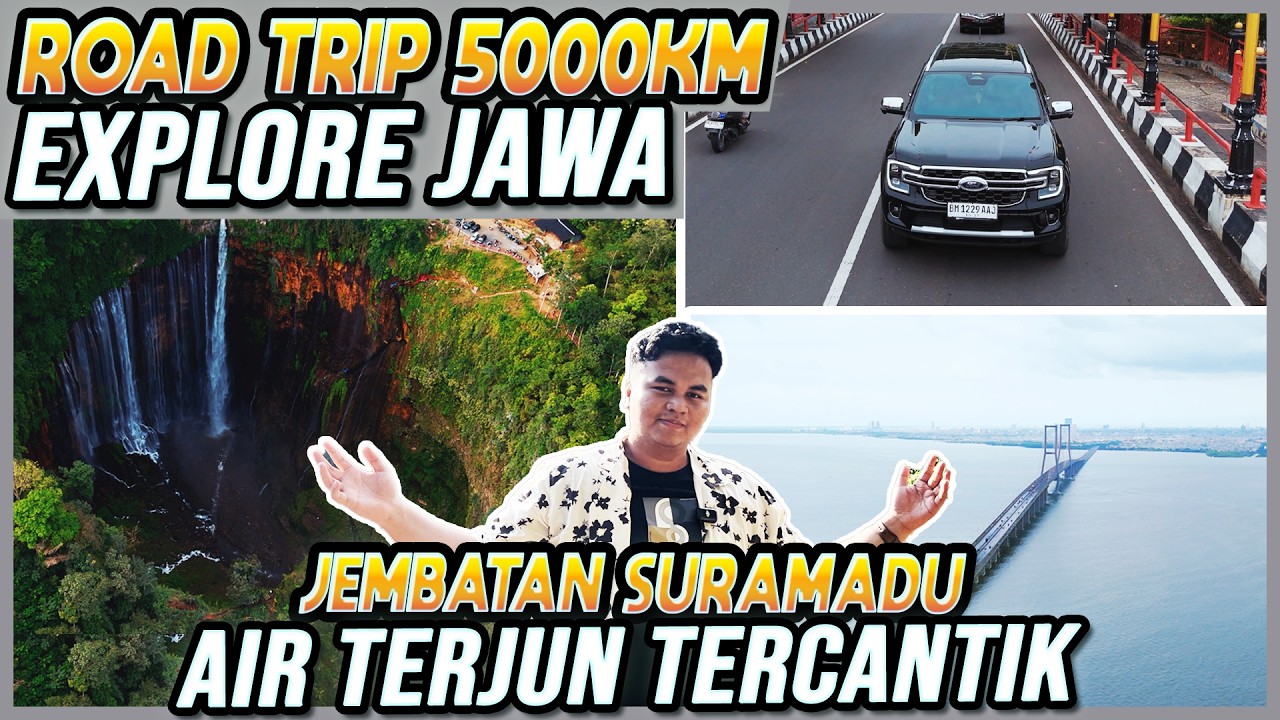 Road Trip 5000KM Sumatera - Jawa Pakai Ford Everest | Air Terjun Tercantik, Suramadu | EP 1