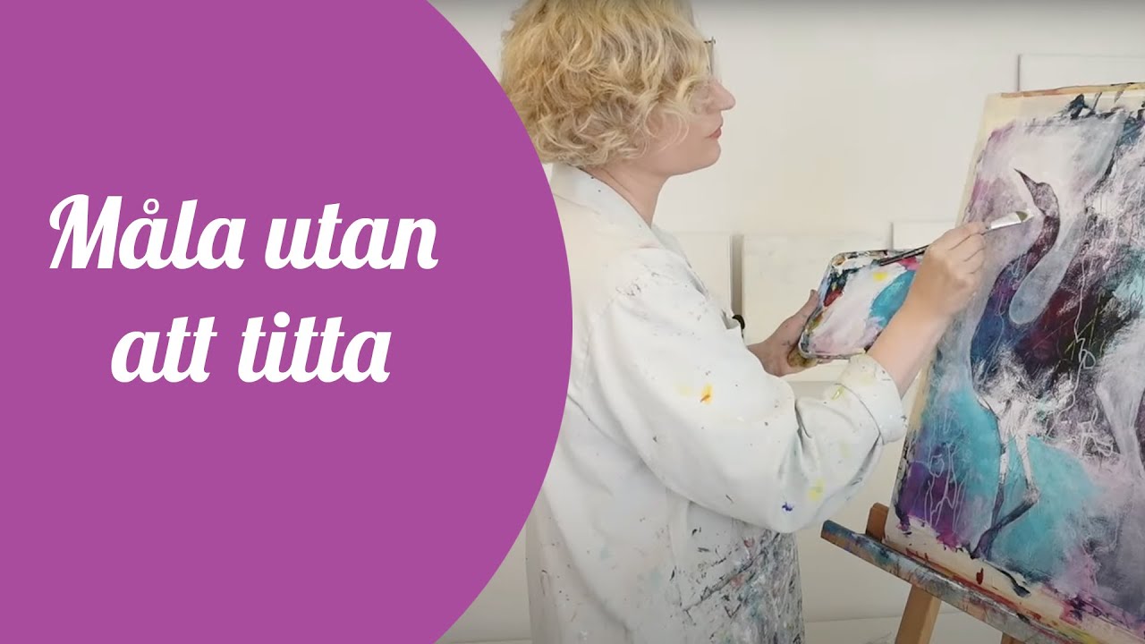 Nr 110 - måla utan att titta