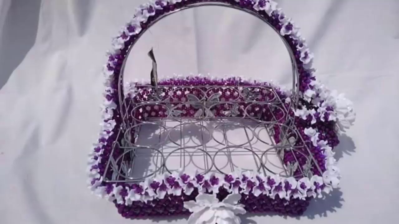 Cara menghias keranjang Aqua dari bahan akrilik. Part 1