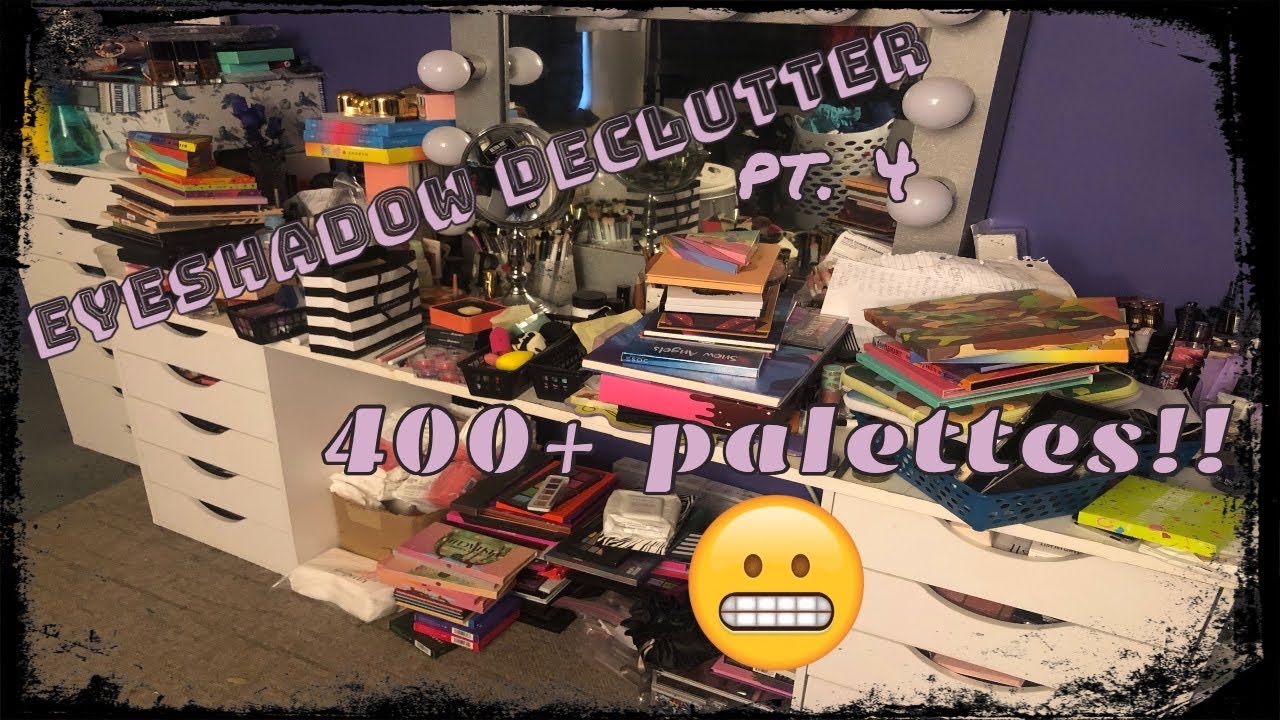 MASSIVE EYESHADOW PALETTE COLLECTION & DECLUTTER pt. 4 | 400+ PALETTES!! | 2021