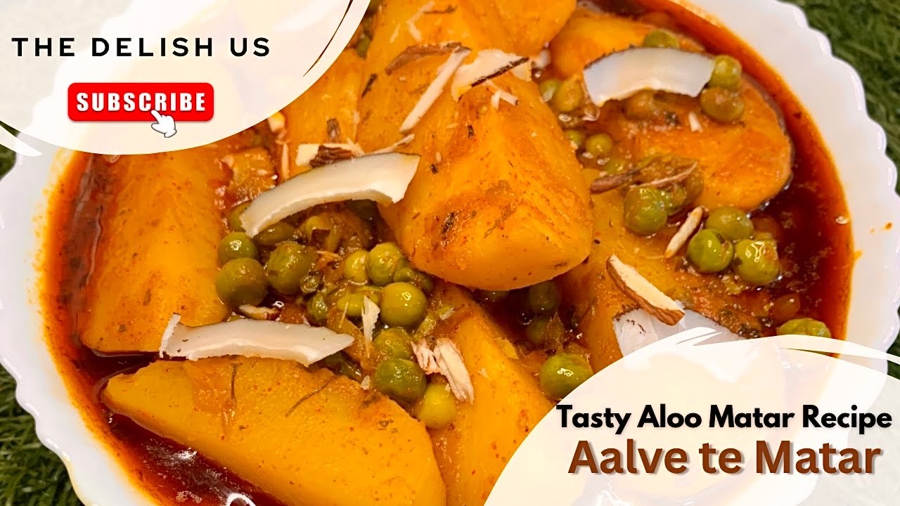 Mouth watering Aloo matar ki Sabzi|Simple Aalve te matar recipe|kashmiri style Aloo curry #kashmir