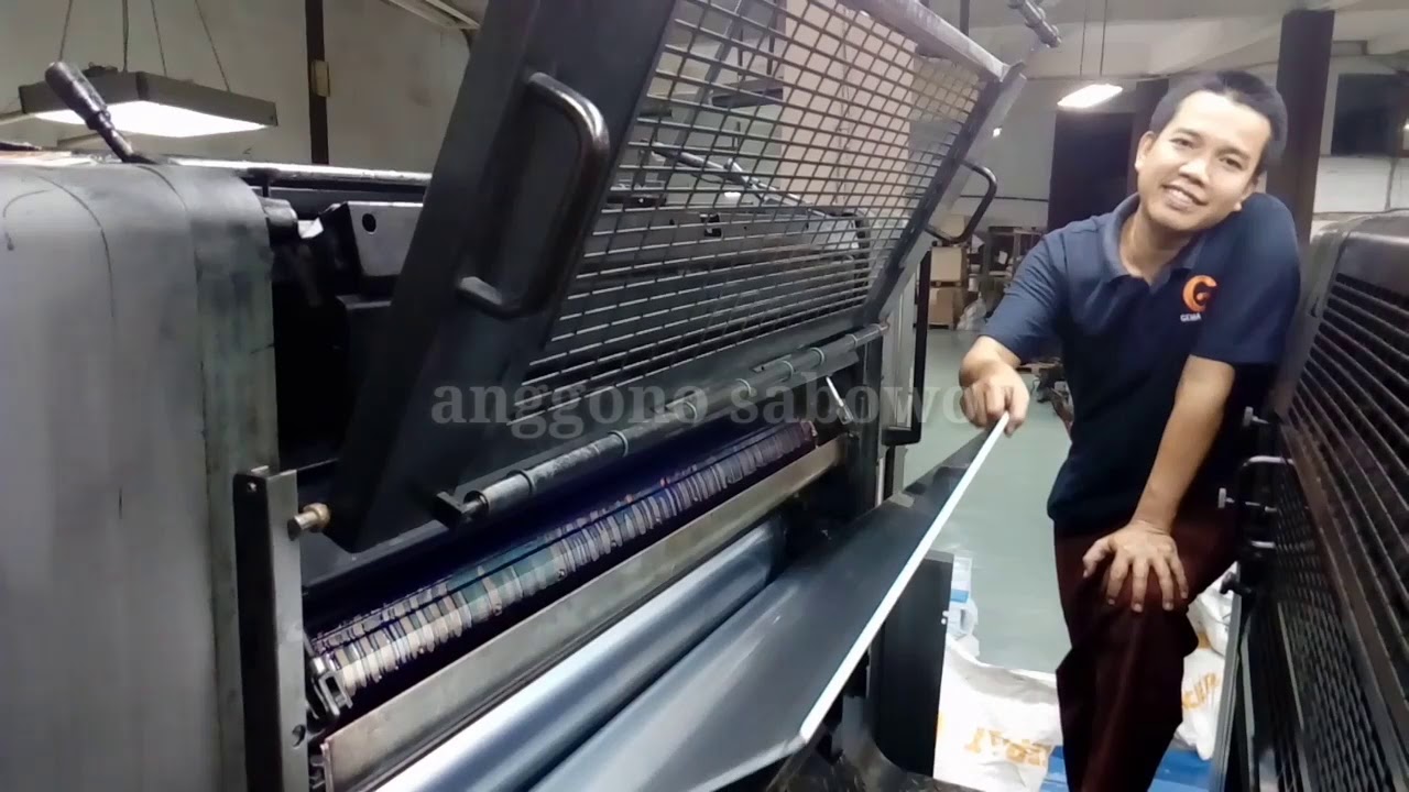HEIDELBERG SPEEDMASTER 102 || Proses cetak