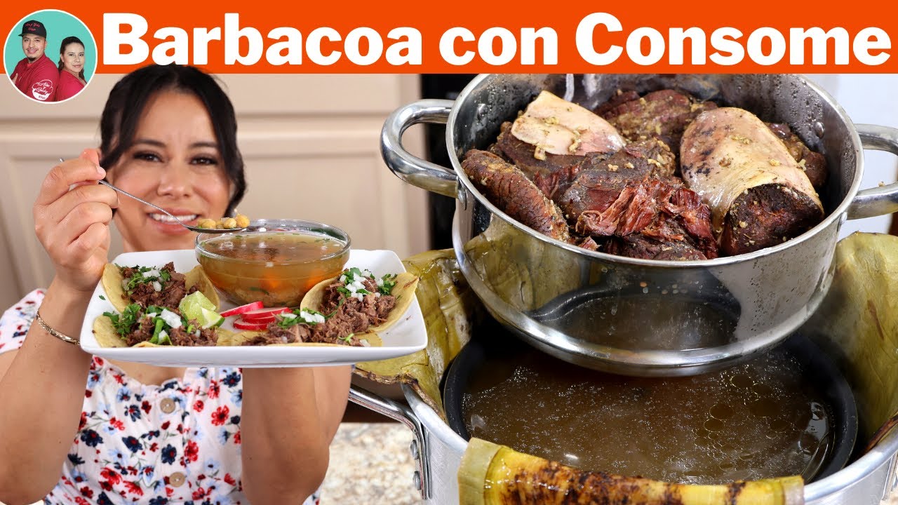 BARBACOA EN CASA!! CON TACOS ,CONSOME Y SALSA - Receta Mejorada la mejor que puedes hacer en Casa !