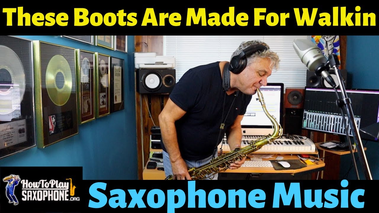 These Boots Are Made For Walkin' - Sax Cover - Saxophone Music with Custom Backing Track