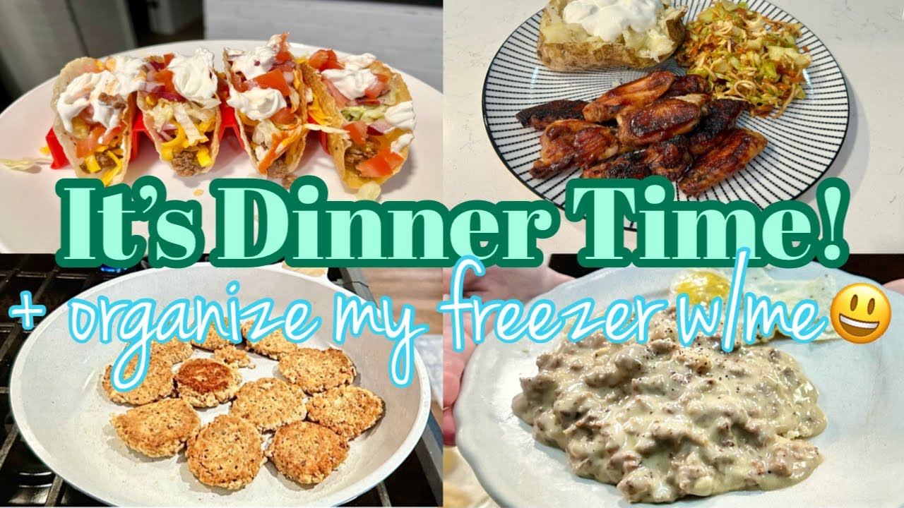 WHAT'S FOR DINNER | HOW I'M WORKING THROUGH MY FREEZER FOOD | TAKING STOCK OF MY FRIDGE FREEZER