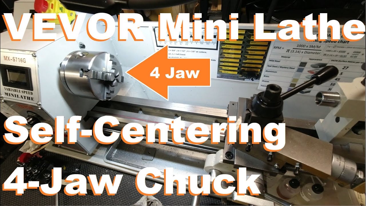 First Look: VEVOR Mini Lathe 4-Jaw Self-Centering Chuck