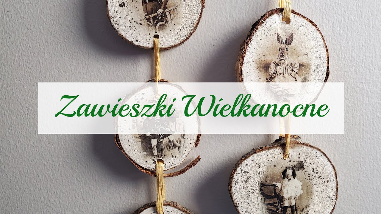 #254 Zawieszki wielkanocne, decoupage, krok po kroku