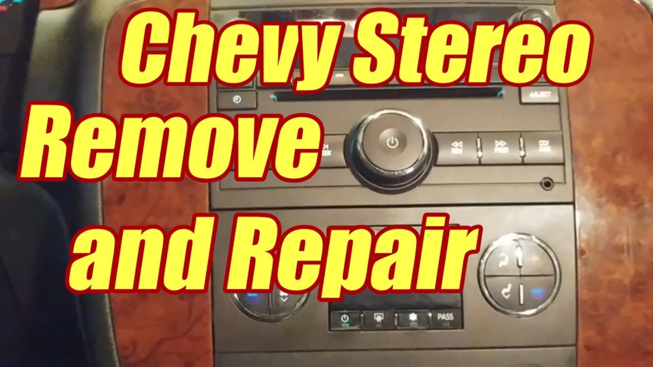 How To Remove and Repair Chevy Stereo AUX Input Suburban Tahoe Silverado Sierra HHR