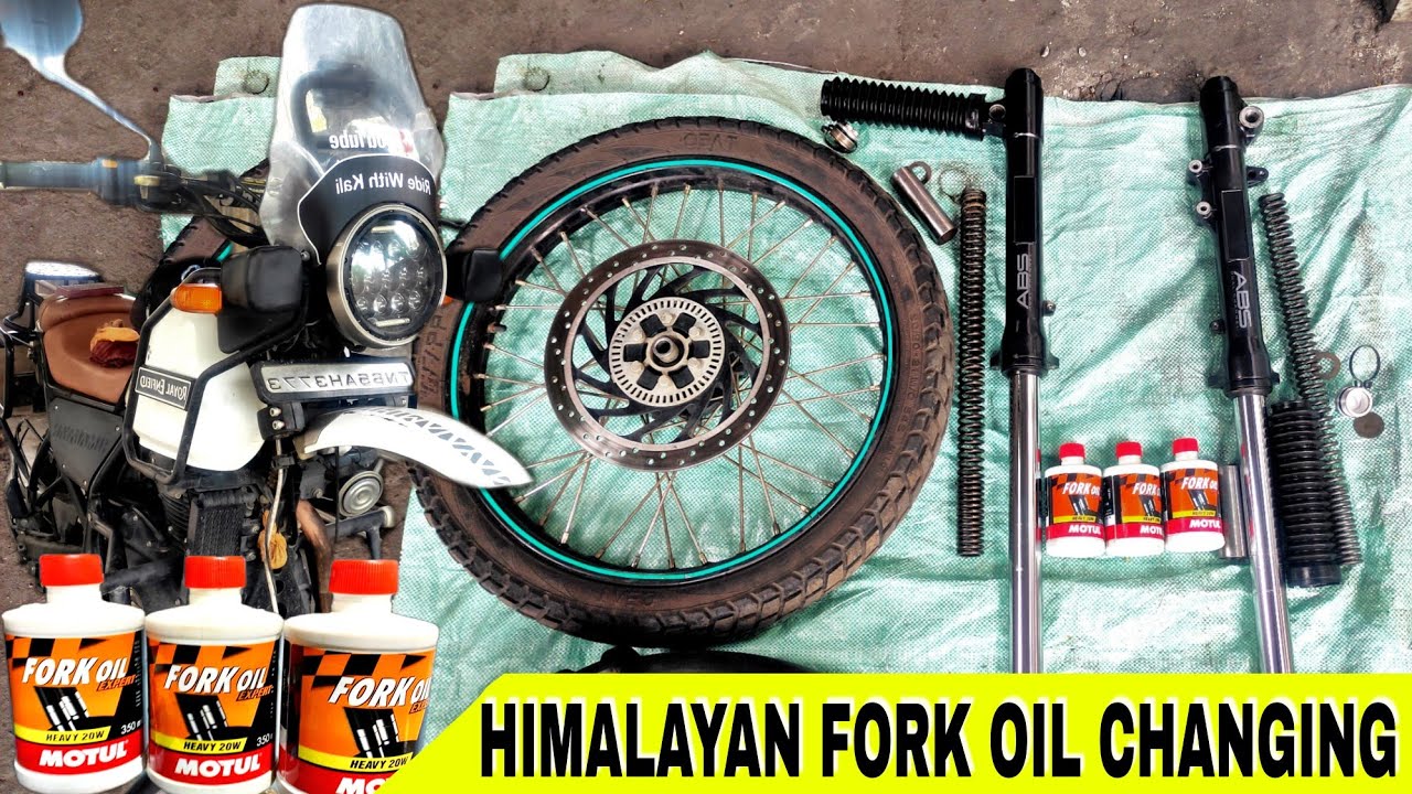 RE Himalayan Fork Oil Change & Maintenance DIY Tamil | Step by Step Explaining