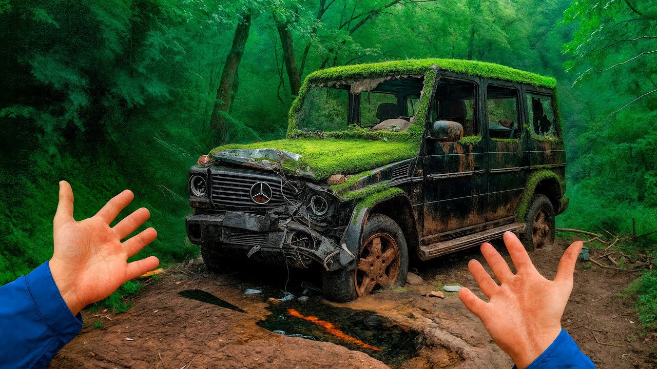 Starting & Test Driving an Abandoned MERCEDES G63 AMG Forgotten for 40 Years | POV Restarting