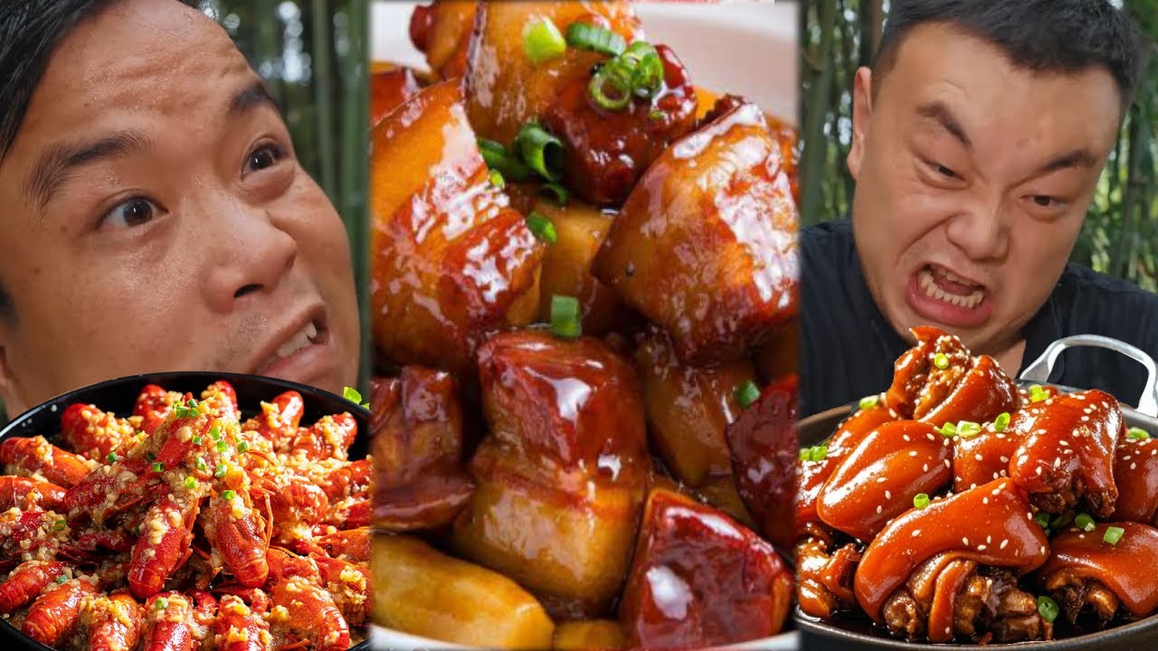 Ba anh chàng điển trai, thử thách ăn uống với hộp bí ẩn ở nông thôn!#blindboxfood#mukbang