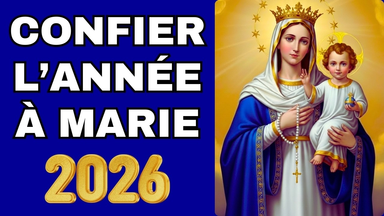 🙏 Confiez l’Année 2026 à la Vierge Marie | Prière Catholique Chrétienne