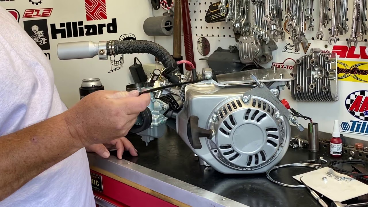 OMBWarehouse Mikuni Throttle Bracket install Predator 212 Ghost