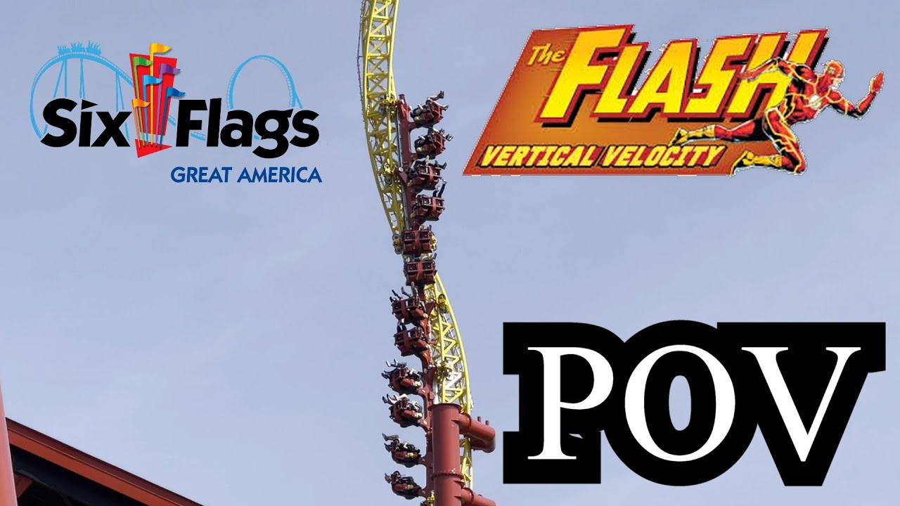 The Flash Vertical Velocity POV At Six Flags Great America