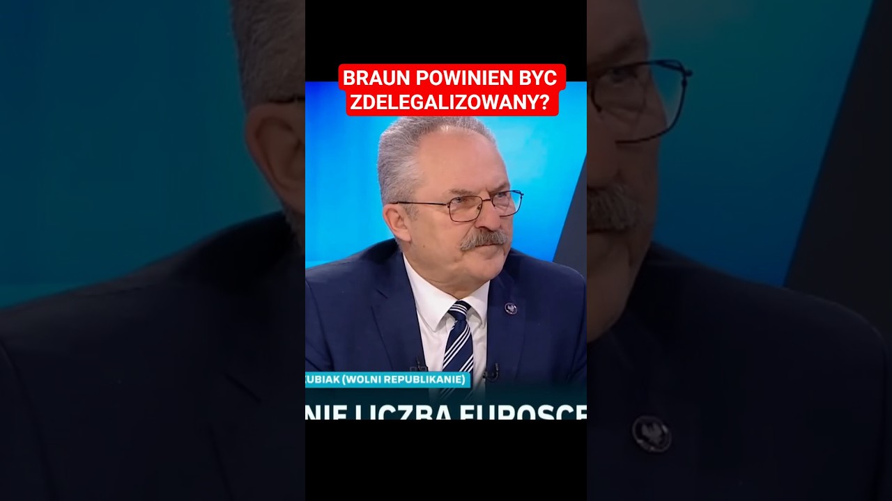 Marek Jakubiak on the delegalization of GRZEGORZ BRAUN #braun