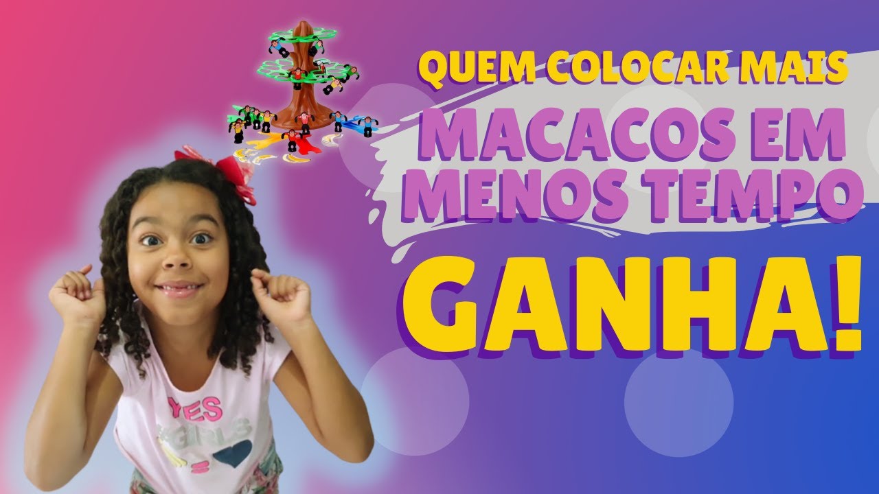 PULA MACACO - Desafio com Meus Pais / Quem Colocar Mais Macacos EM MENOS TEMPO!