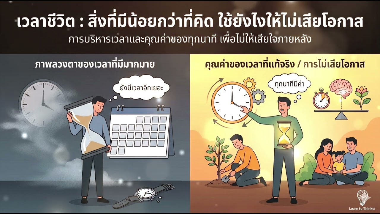 ​🎧 เวลาชีวิต : สิ่งที่มีน้อยกว่าที่คิด ใช้ยังไงให้ไม่เสียโอกาส | LTK