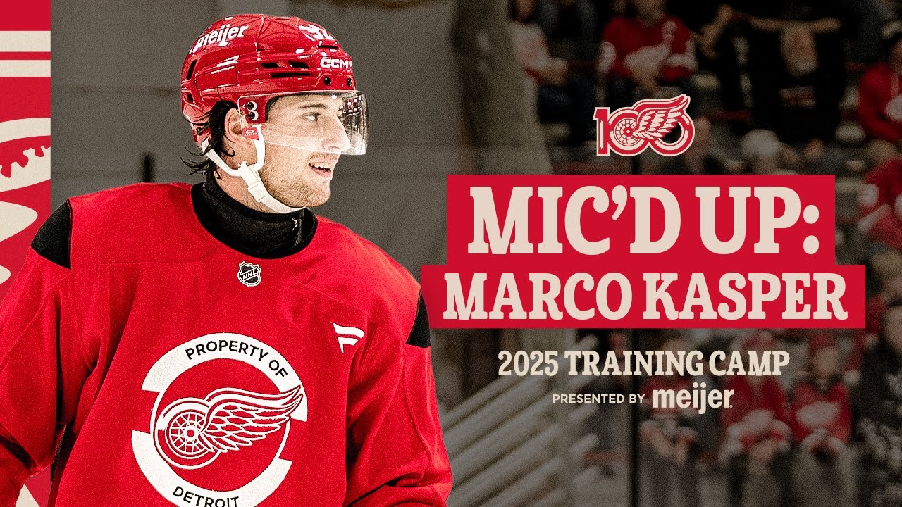 Marco Kasper - Mic'd up at Detroit Red Wings Training Camp