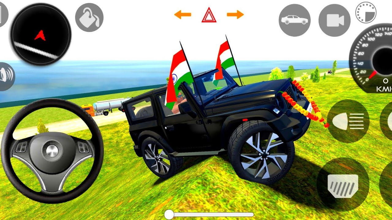 Modified Mahindra  Thar😈Games:Indian Green Thar (Gadi Wala Games) Car Game Android Game pt-12 #2026