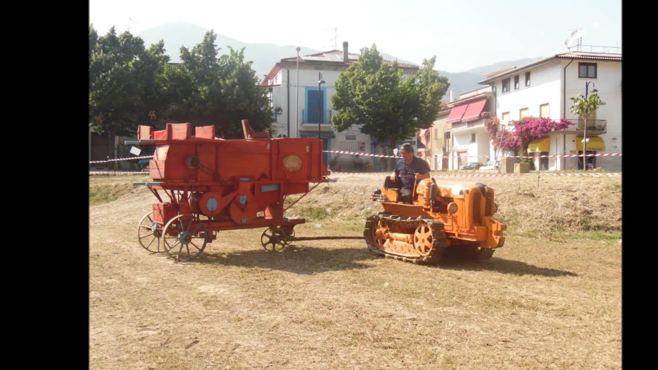 Trebbiatura dagli amici di Spigno!