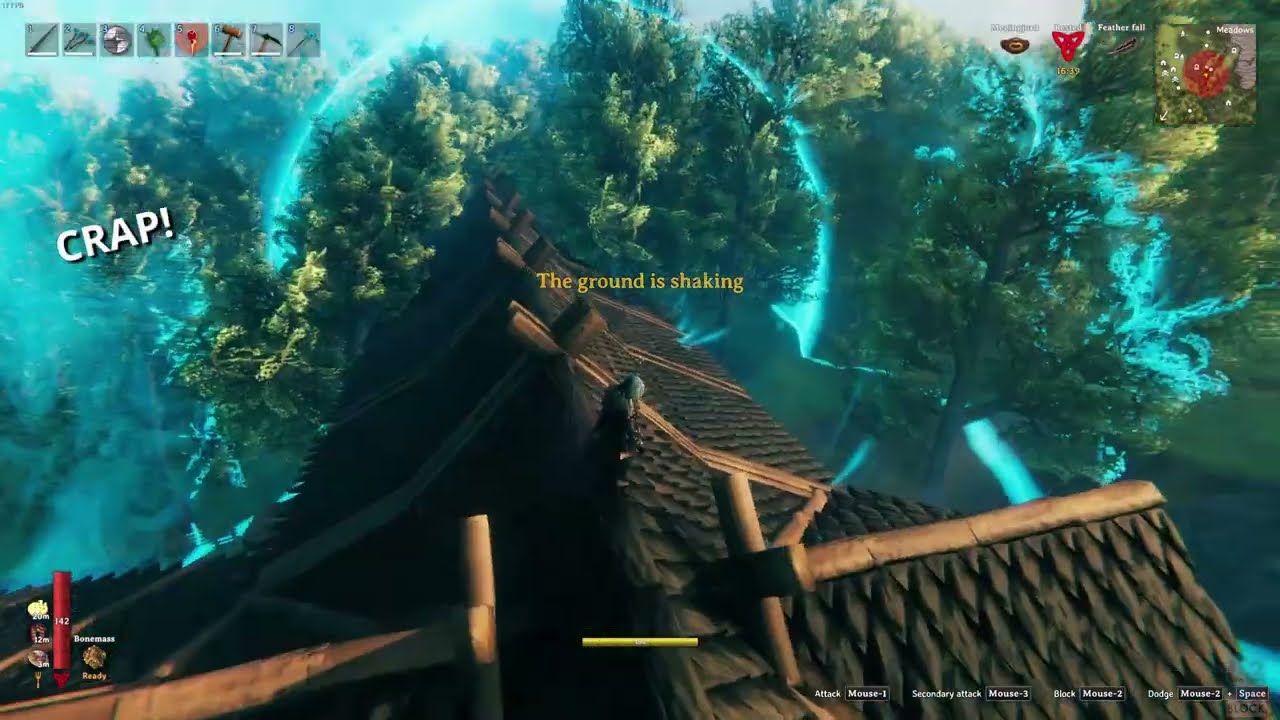 Valheim - Snapshot - Ground is Shaking the Dock Shield Generators - Trolls Spoil the View of Bubbles