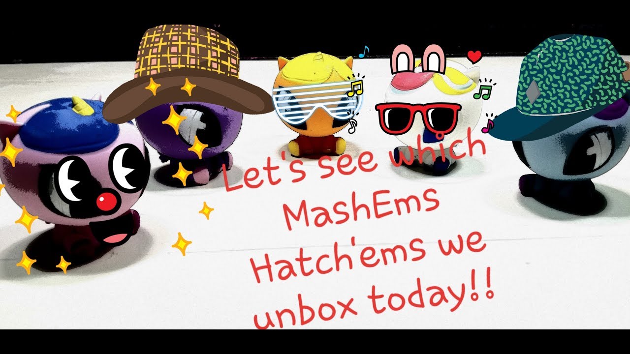 Squishy Mashem Hatch'ems Series 1 Unboxing!!