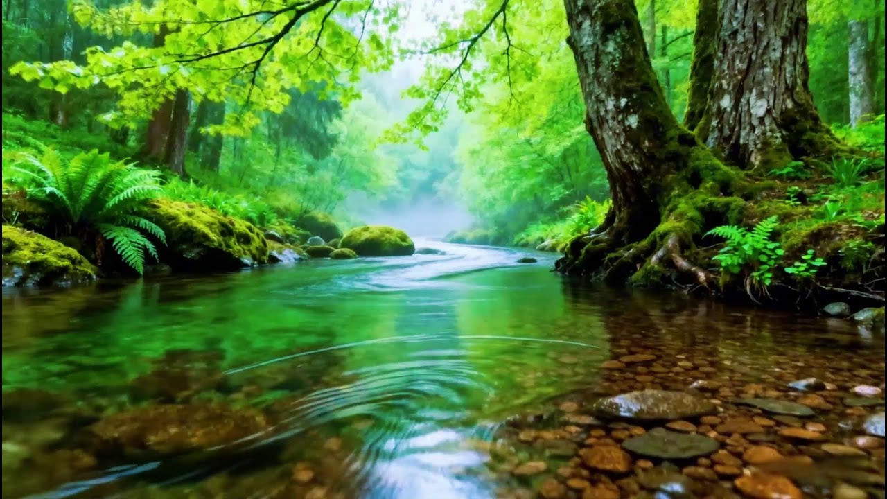 Forest Stream Sounds and Birdsong, 8 Hour of Nature Sounds for Sleep and Relaxation