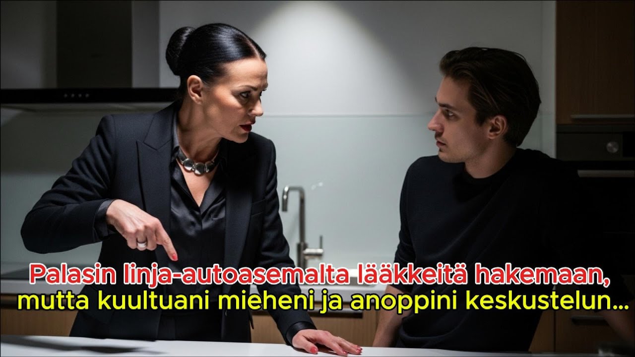 Palasin linja-autoasemalta lääkkeitä hakemaan, mutta kuultuani mieheni ja anoppini keskustelun…