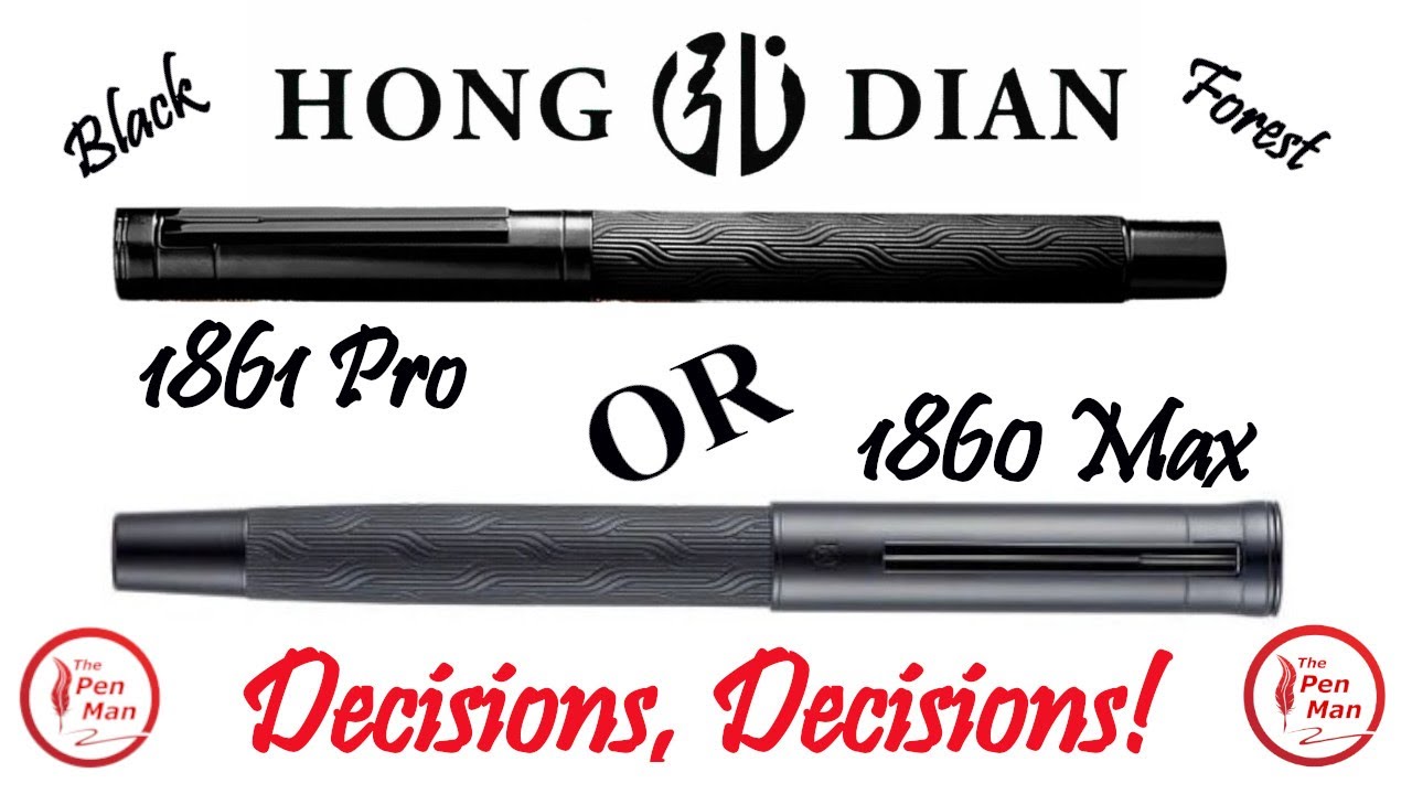 Which One is Right for You? Comparing Hong Dian 1860 and 1861 Black Forest Fountain Pens