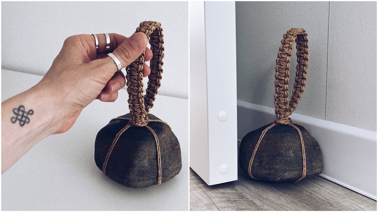 STONE DOORSTOP based on ZARA HOME / Tutorial Macrame