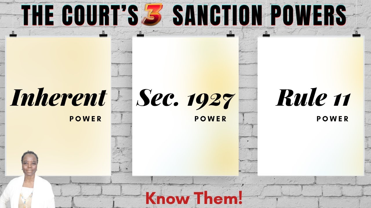 Court Sanctioning Power ...Court  Must Make Finding of Specific Facts In Order.