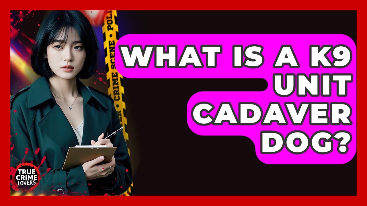 What Is A K9 Unit Cadaver Dog? - True Crime Lovers