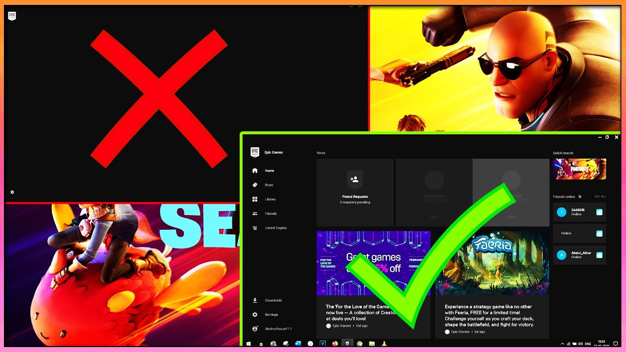 ⚙️Исправлена ​​проблема с черным экраном в Epic Games Launcher &mdash; VPN не требуется! (2026)
