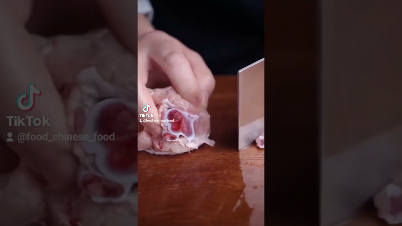 Как вытащить кость с куриной голени 