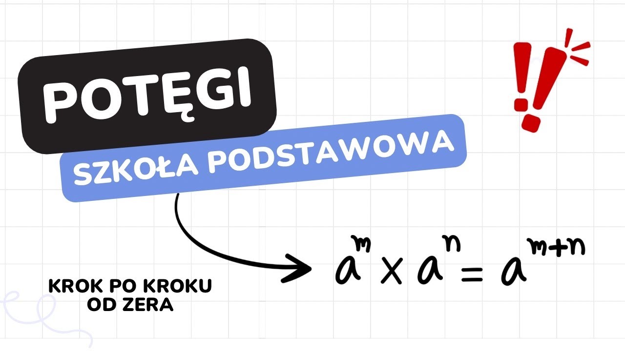 Potęgi szkoła podstawowa🤩 Nauczę Cię wszystkiego w 12 minut! PDF do druku w opisie